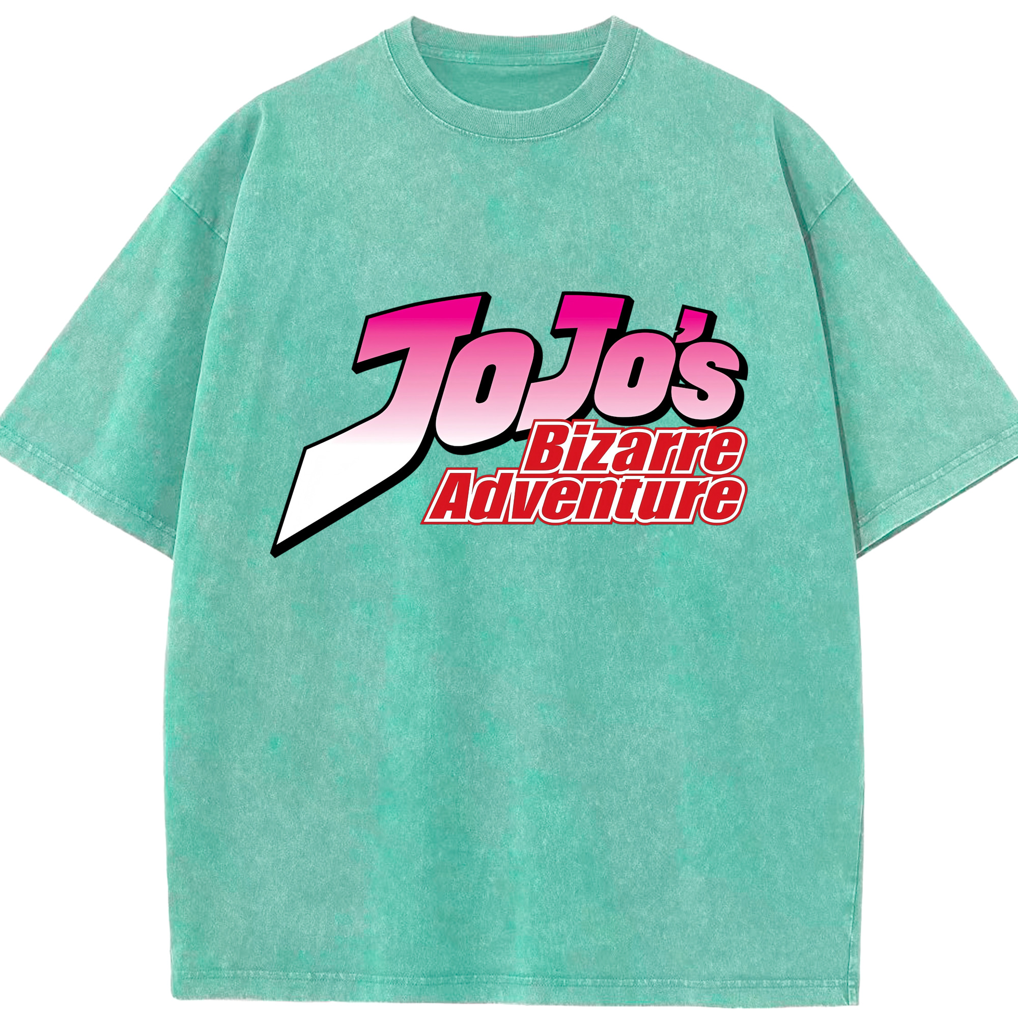 （画像用） ジョジョの奇妙な冒険 JoJo's Bizarre Adventure 綿100% ヴィンテージ風 半袖Tシャツ（フロントプリント）
